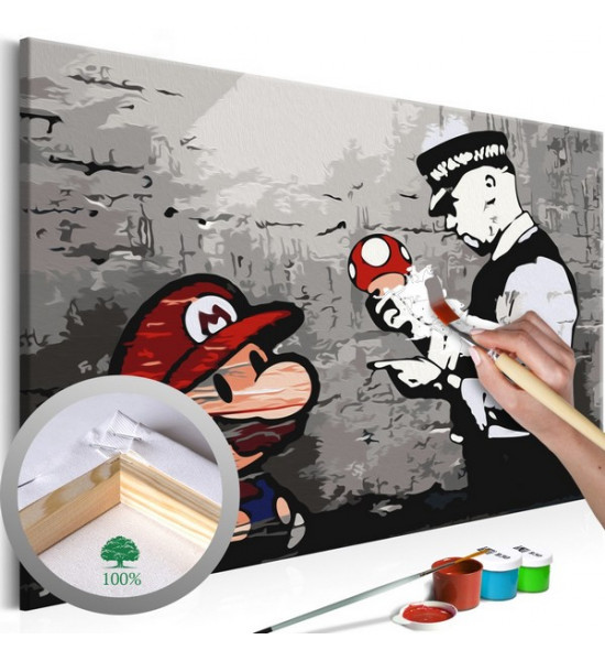 Mario and Cop by Banksy