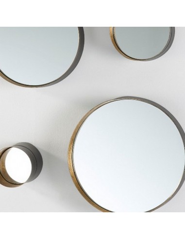 Lixada Ensemble de miroirs muraux de 7 pièces, ensemble de miroirs ronds de  différentes tailles